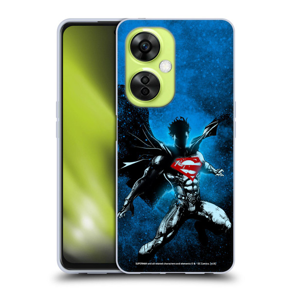 Superman DC Comics 80th Anniversary Splatter Soft Gel Case for OnePlus Nord CE 3 Lite 5G