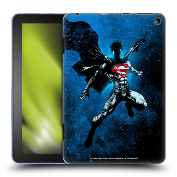 Superman DC Comics 80th Anniversary Splatter Soft Gel Case for Amazon Fire HD 8/Fire HD 8 Plus 2020