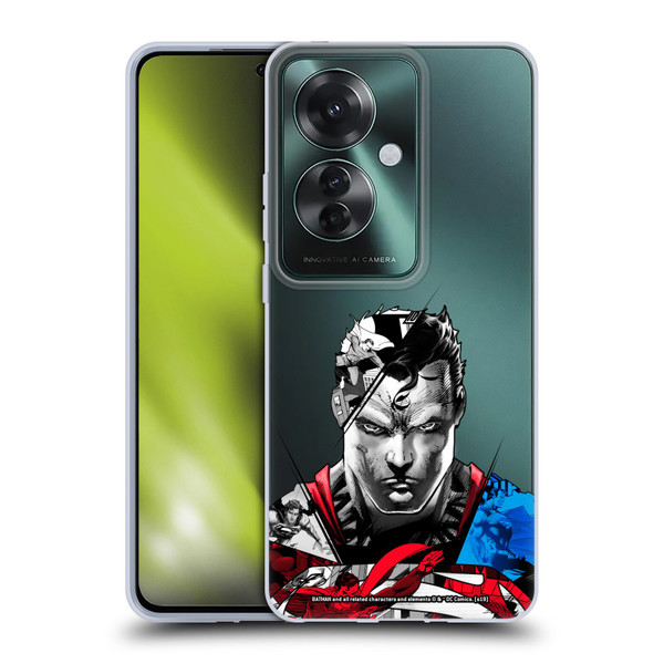 Superman DC Comics 80th Anniversary Collage Soft Gel Case for OPPO Reno11 F 5G / F25 Pro 5G