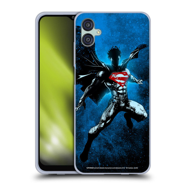 Superman DC Comics 80th Anniversary Splatter Soft Gel Case for Samsung Galaxy M04 5G / A04e