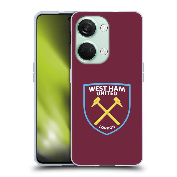West Ham United FC Crest Full Colour Soft Gel Case for OnePlus Nord 3 5G