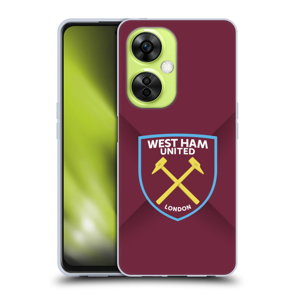 West Ham United FC Crest Gradient Soft Gel Case for OnePlus Nord CE 3 Lite 5G