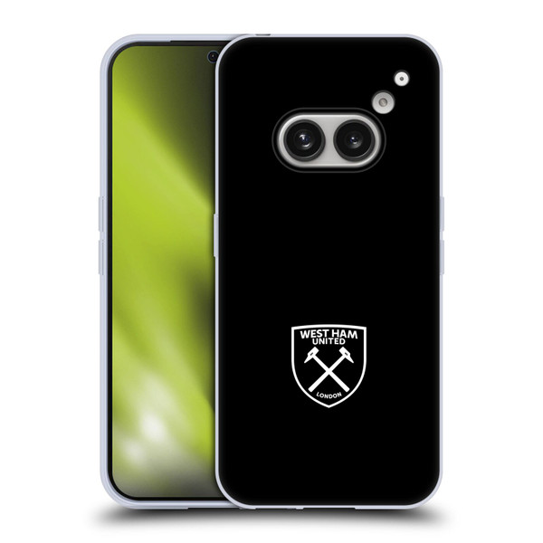 West Ham United FC Crest White Logo Soft Gel Case for Nothing Phone (2a)
