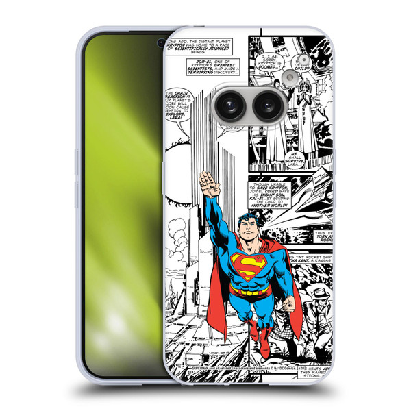 Superman DC Comics Comicbook Art Flight Soft Gel Case for Nothing Phone (2a)