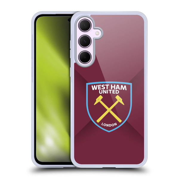 West Ham United FC Crest Gradient Soft Gel Case for Samsung Galaxy A35 5G