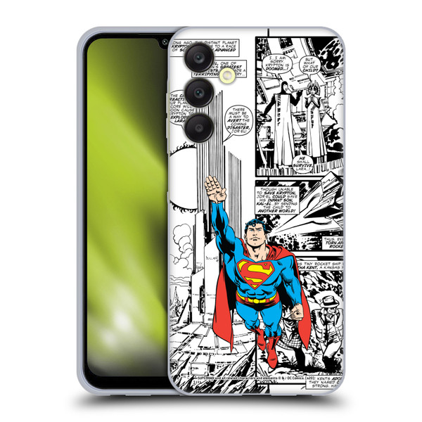 Superman DC Comics Comicbook Art Flight Soft Gel Case for Samsung Galaxy A25 5G