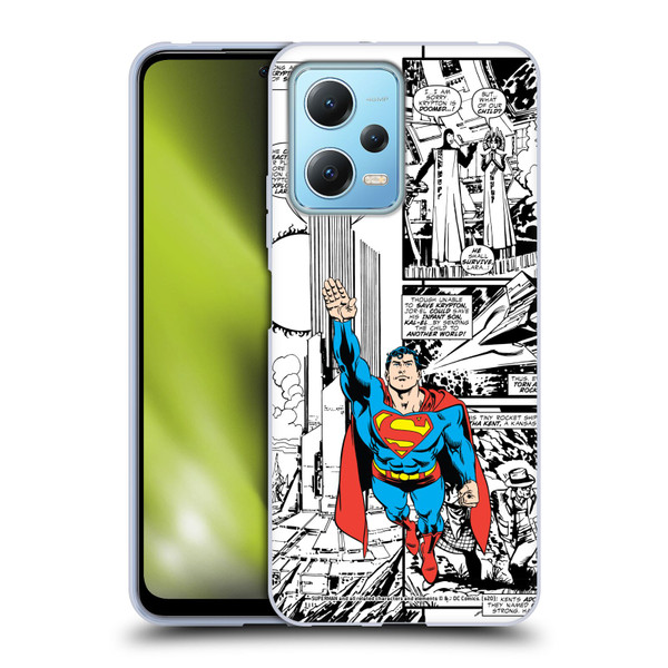 Superman DC Comics Comicbook Art Flight Soft Gel Case for Xiaomi Redmi Note 12 5G