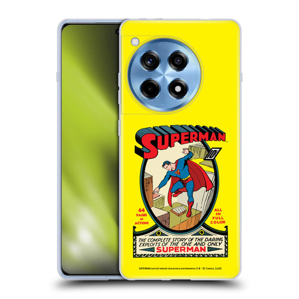 Superman DC Comics Famous Comic Book Covers Number 1 Soft Gel Case for OnePlus 12R