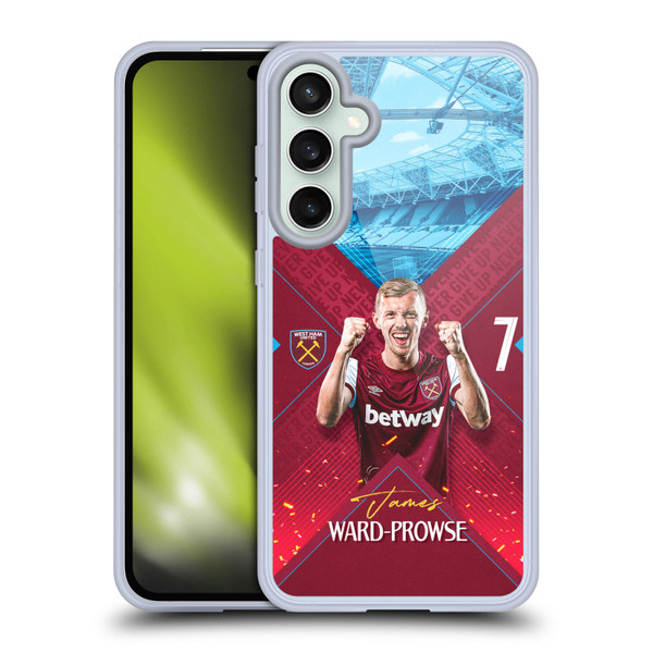 West Ham United FC 2023/24 First Team James Ward-Prowse Soft Gel Case for Samsung Galaxy S23 FE 5G