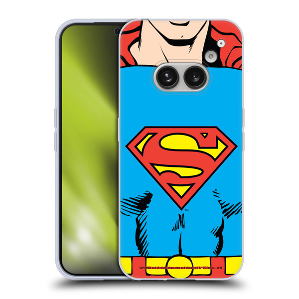 Superman DC Comics Logos Classic Costume Soft Gel Case for Nothing Phone (2a)