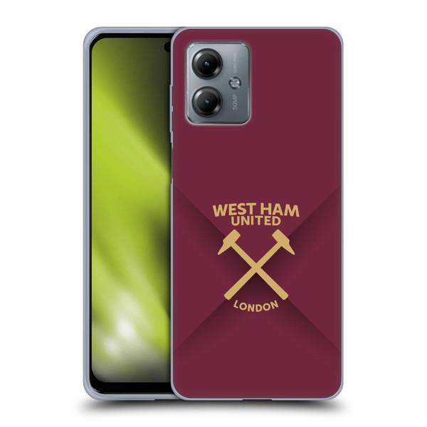 West Ham United FC Hammer Marque Kit Gradient Soft Gel Case for Motorola Moto G14