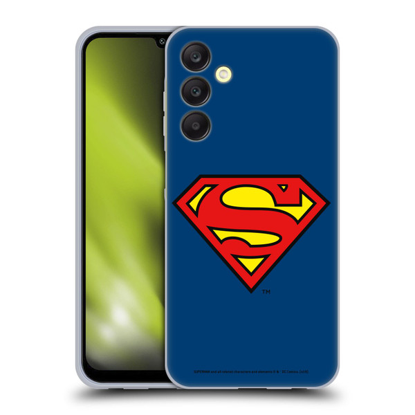 Superman DC Comics Logos Classic Soft Gel Case for Samsung Galaxy A25 5G