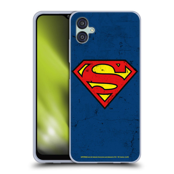 Superman DC Comics Logos Distressed Look Soft Gel Case for Samsung Galaxy M04 5G / A04e