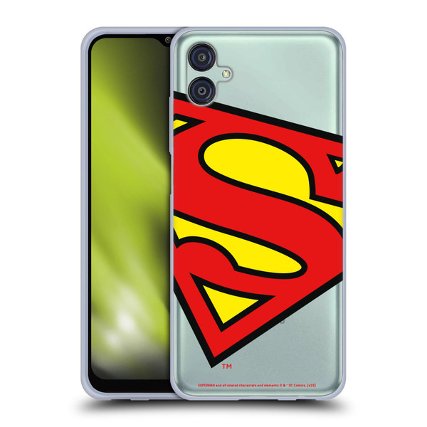 Superman DC Comics Logos Oversized Soft Gel Case for Samsung Galaxy M04 5G / A04e