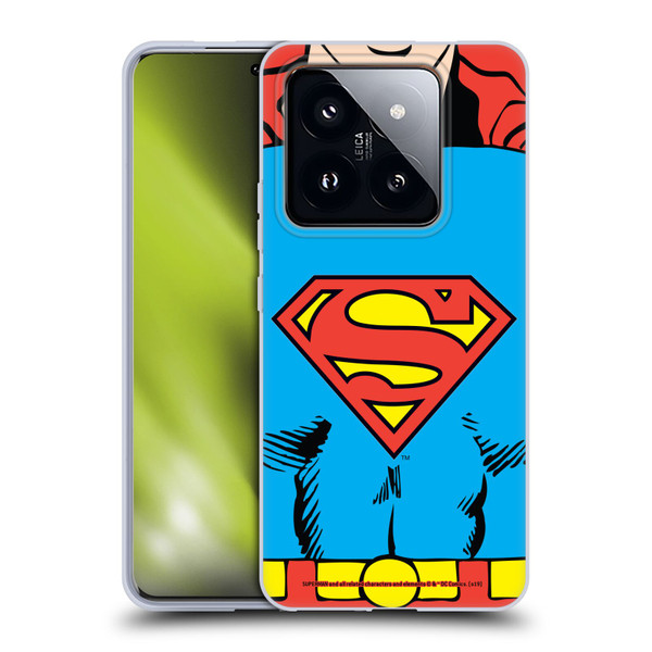 Superman DC Comics Logos Classic Costume Soft Gel Case for Xiaomi 14 Pro