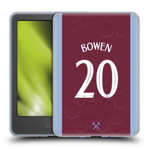 West Ham United FC 2023/24 Players Home Kit Jarrod Bowen Soft Gel Case for Amazon Kindle 11th Gen 6in 2022