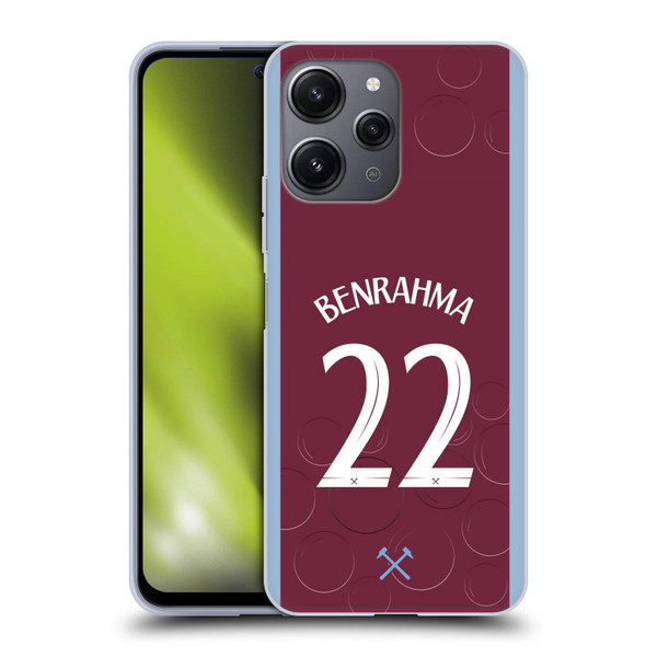 West Ham United FC 2023/24 Players Home Kit Saïd Benrahma Soft Gel Case for Xiaomi Redmi 12