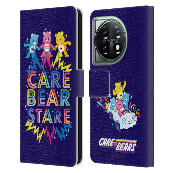 Care Bears 40th Anniversary Stare Leather Book Wallet Case Cover For OnePlus 11 5G