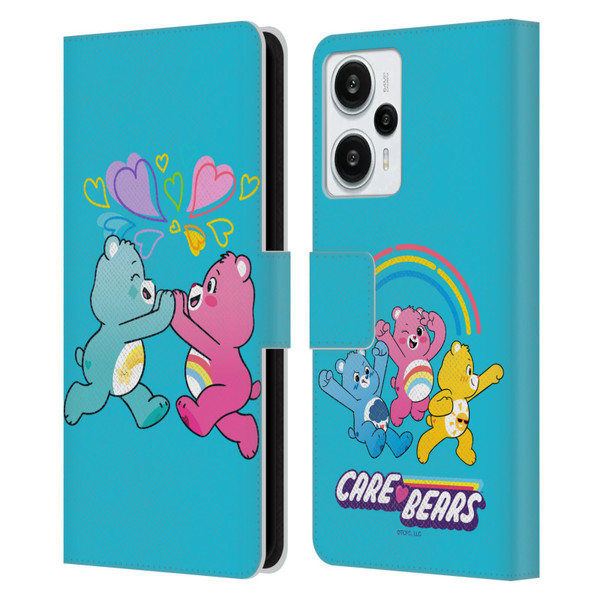 Care Bears Characters Funshine, Cheer And Grumpy Group 2 Leather Book Wallet Case Cover For Xiaomi Redmi Note 12T