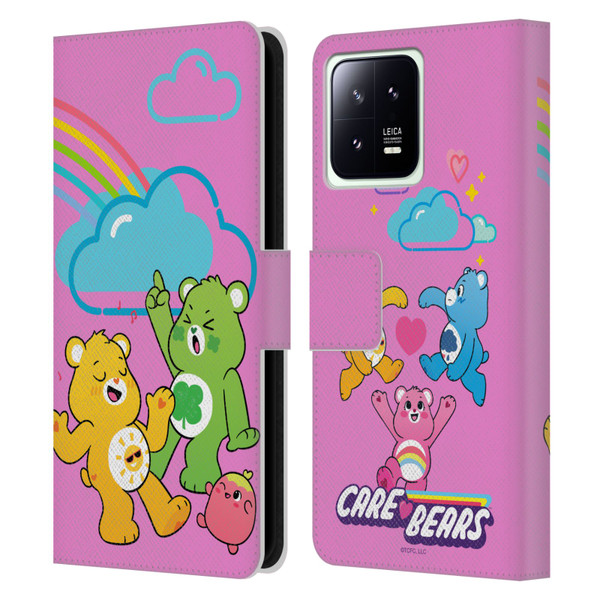 Care Bears Characters Funshine, Cheer And Grumpy Group Leather Book Wallet Case Cover For Xiaomi 13 5G