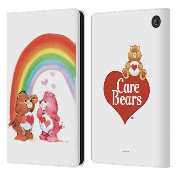 Care Bears Classic Rainbow Leather Book Wallet Case Cover For Amazon Fire 7 2022