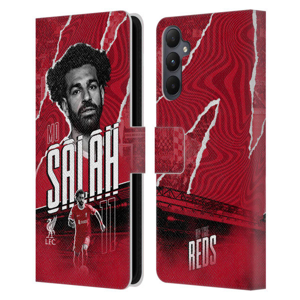 Liverpool Football Club 2023/24 First Team Mohamed Salah Leather Book Wallet Case Cover For Samsung Galaxy A05s