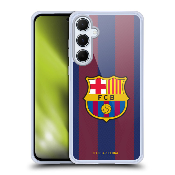 FC Barcelona 2023/24 Crest Kit Home Soft Gel Case for Samsung Galaxy A55 5G