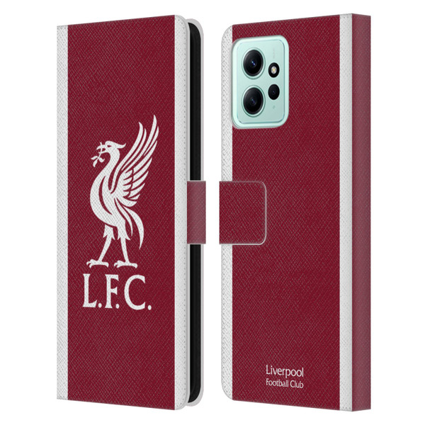 Liverpool Football Club 2023/24 Home Kit Leather Book Wallet Case Cover For Xiaomi Redmi 12