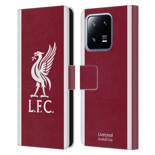 Liverpool Football Club 2023/24 Home Kit Leather Book Wallet Case Cover For Xiaomi 13 Pro 5G