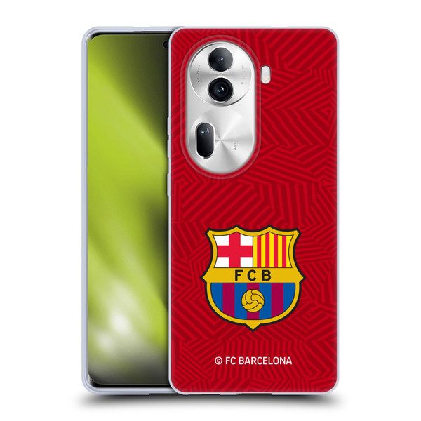 FC Barcelona Crest Red Soft Gel Case for OPPO Reno11 Pro