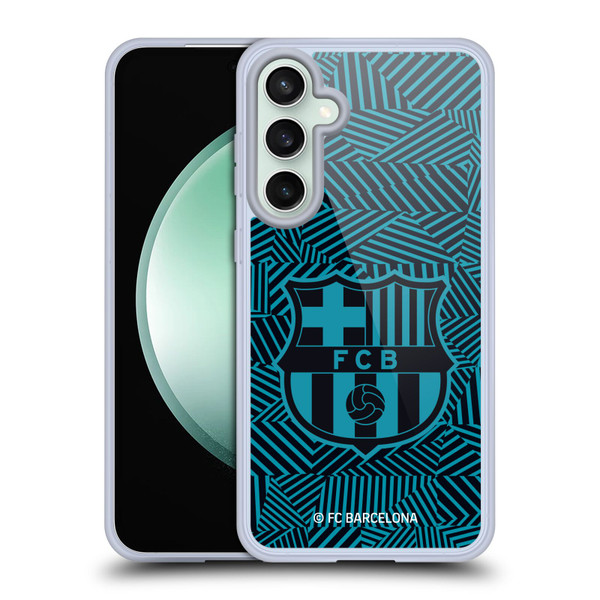 FC Barcelona Crest Black Soft Gel Case for Samsung Galaxy S23 FE 5G & MagSafe