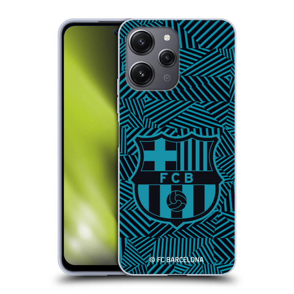 FC Barcelona Crest Black Soft Gel Case for Xiaomi Redmi 12