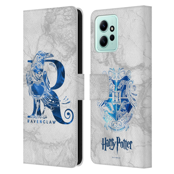 Harry Potter Deathly Hallows IX Ravenclaw Aguamenti Leather Book Wallet Case Cover For Xiaomi Redmi 12