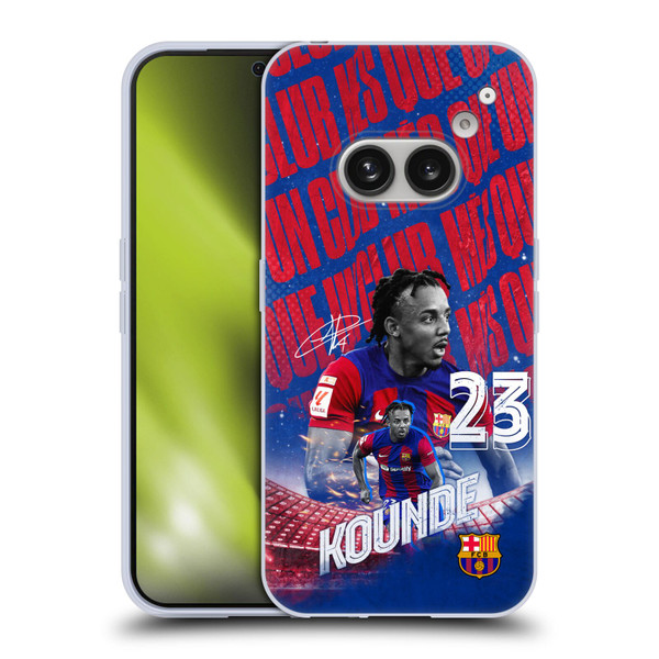 FC Barcelona 2023/24 First Team Jules Koundé Soft Gel Case for Nothing Phone (2a)