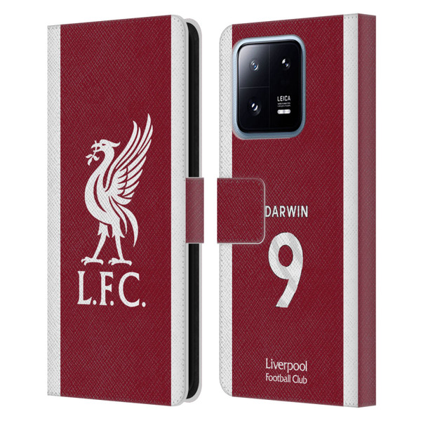 Liverpool Football Club 2023/24 Players Home Kit Darwin Núñez Leather Book Wallet Case Cover For Xiaomi 13 Pro 5G