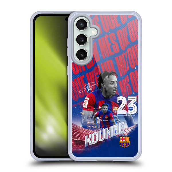 FC Barcelona 2023/24 First Team Jules Koundé Soft Gel Case for Samsung Galaxy S23 FE 5G