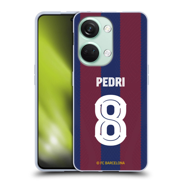 FC Barcelona 2023/24 Players Home Kit Pedri Soft Gel Case for OnePlus Nord 3 5G