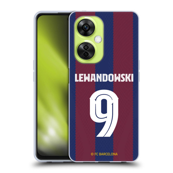 FC Barcelona 2023/24 Players Home Kit Robert Lewandowski Soft Gel Case for OnePlus Nord CE 3 Lite 5G