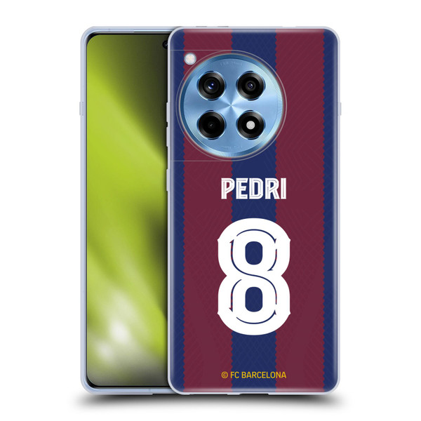 FC Barcelona 2023/24 Players Home Kit Pedri Soft Gel Case for OnePlus 12R