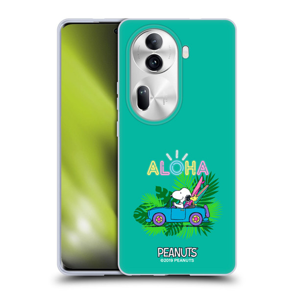 Peanuts Snoopy Aloha Disco Tropical Surf Soft Gel Case for OPPO Reno11 Pro