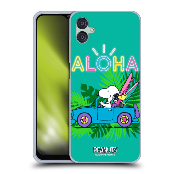 Peanuts Snoopy Aloha Disco Tropical Surf Soft Gel Case for Samsung Galaxy M04 5G / A04e