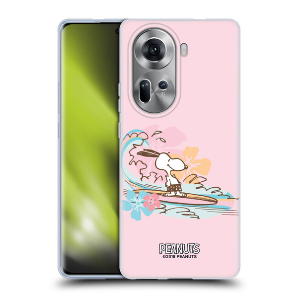 Peanuts Beach Snoopy Surf Soft Gel Case for OPPO Reno11