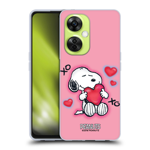 Peanuts Snoopy Boardwalk Airbrush XOXO Soft Gel Case for OnePlus Nord CE 3 Lite 5G