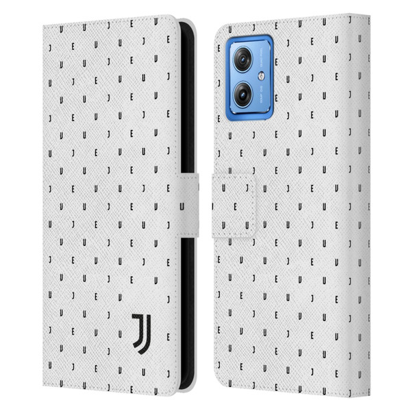 Juventus Football Club Lifestyle 2 White Logo Type Pattern Leather Book Wallet Case Cover For Motorola Moto G54 5G