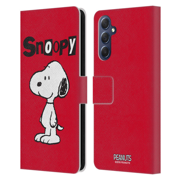 Peanuts Characters Snoopy Leather Book Wallet Case Cover For Samsung Galaxy M54 5G