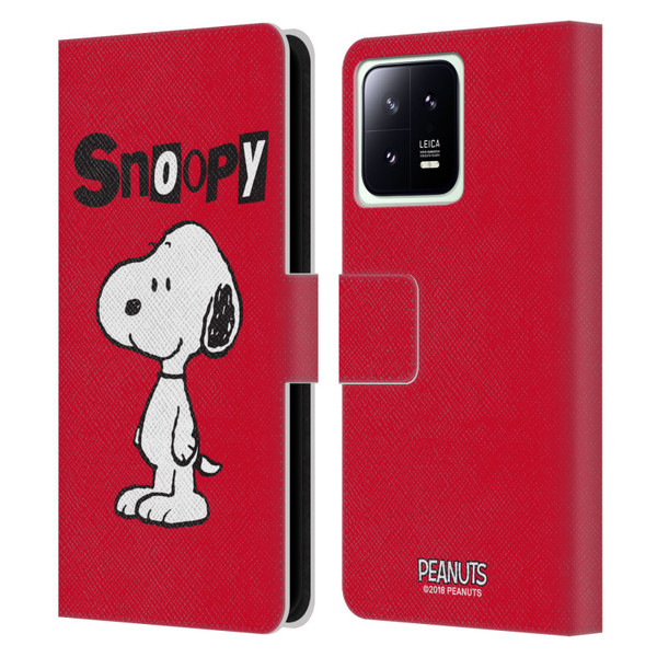 Peanuts Characters Snoopy Leather Book Wallet Case Cover For Xiaomi 13 5G