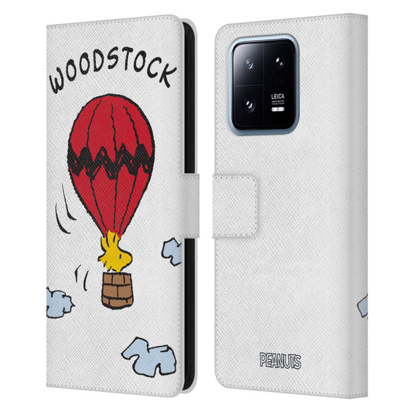 Peanuts Characters Woodstock Leather Book Wallet Case Cover For Xiaomi 13 Pro 5G