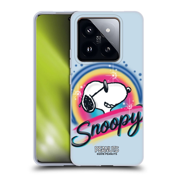 Peanuts Snoopy Boardwalk Airbrush Colourful Sunglasses Soft Gel Case for Xiaomi 14 Pro