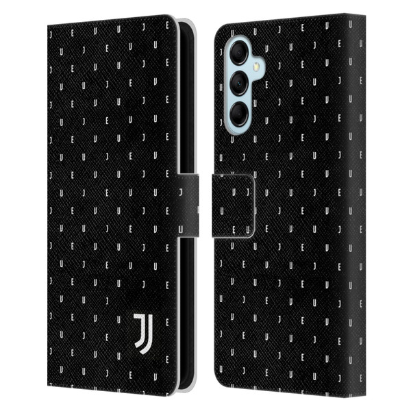 Juventus Football Club Lifestyle 2 Black Logo Type Pattern Leather Book Wallet Case Cover For Samsung Galaxy M14 5G