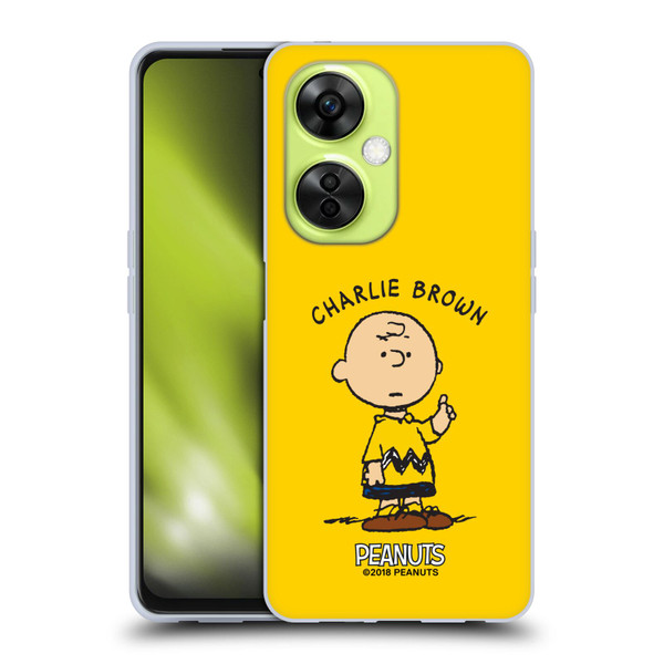 Peanuts Characters Charlie Brown Soft Gel Case for OnePlus Nord CE 3 Lite 5G